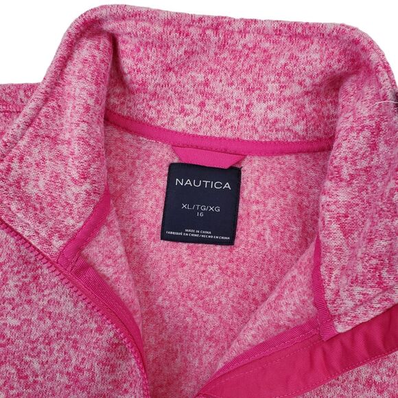 NAUTICA Jacket NAUTEX Girls Teen XL (16) Pink Fleece Full Zip Athleisure Outdoor - Picture 2 of 6
